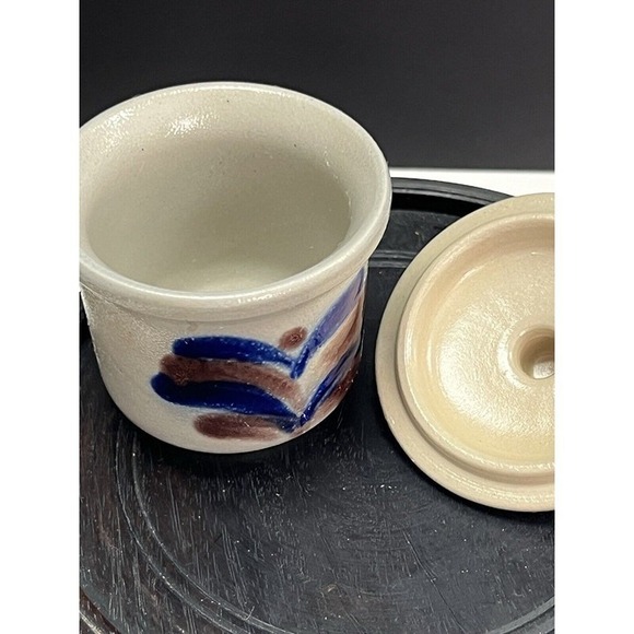 Goebel Merkelbach Salzglasur Jam Dish/salt an pepper Shaker Glazed Germany (716) - Picture 4 of 9